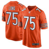 Image of Kyle Long Chicago Bears Alternate Game Jersey – Orange 2019