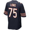 Image of Kyle Long Chicago Bears Youth Team Color Game Jersey - Navy Blue 2019