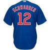 Image of Kyle Schwarber Chicago Cubs Majestic Official Cool Base Player Jersey - Royal 2019
