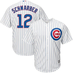 Kyle Schwarber Chicago Cubs Majestic Official Cool Base Player Jersey - White 2019