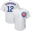 Image of Kyle Schwarber Chicago Cubs Majestic Official Cool Base Player Jersey - White 2019