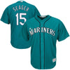 Image of Kyle Seager Seattle Mariners Majestic Cool Base Player Jersey - Northwest Green 2019