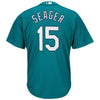 Image of Kyle Seager Seattle Mariners Majestic Cool Base Player Jersey - Northwest Green 2019