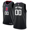 Image of LA Clippers Custom Swingman Jersey Black - Statement Edition 2019