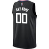 Image of LA Clippers Custom Swingman Jersey Black - Statement Edition 2019