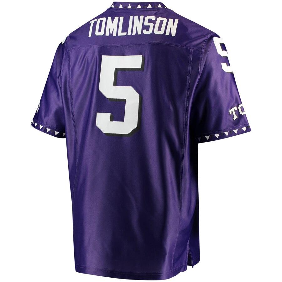 LaDainian Tomlinson TCU Horned Frogs Original Retro Brand Replica Throwback Jersey - Purple 2019