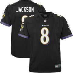 Lamar Jackson Baltimore Ravens Youth Game Jersey – Black 2019