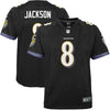 Image of Lamar Jackson Baltimore Ravens Youth Game Jersey – Black 2019
