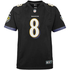 Lamar Jackson Baltimore Ravens Youth Game Jersey – Black 2019