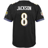 Image of Lamar Jackson Baltimore Ravens Youth Game Jersey – Black 2019