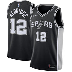 LaMarcus Aldridge San Antonio Spurs Swingman Jersey Black - Icon Edition 2019