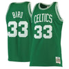 Image of Larry Bird Boston Celtics Mitchell &amp; Ness 1985-86 Hardwood Classics Swingman Jersey - Kelly Green 2019