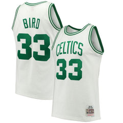 Larry Bird Boston Celtics Mitchell &amp; Ness 1985-86 Hardwood Classics Swingman Jersey - White 2019