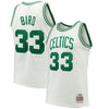 Image of Larry Bird Boston Celtics Mitchell &amp; Ness 1985-86 Hardwood Classics Swingman Jersey - White 2019