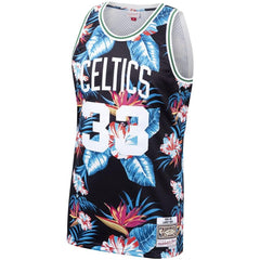 Larry Bird Boston Celtics Mitchell & Ness Floral Fashion 1985-86 Hardwood Classics Swingman Jersey – Black 2019