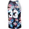Image of Larry Bird Boston Celtics Mitchell &amp; Ness Floral Fashion 1985-86 Hardwood Classics Swingman Jersey – Black 2019