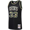 Image of Larry Bird Boston Celtics Mitchell & Ness Straight Fire Camo Swingman Jersey – Black 2019