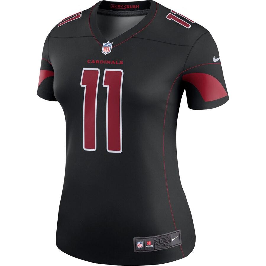 Larry Fitzgerald Arizona Cardinals Women's Color Rush Legend Jersey - Black 2019