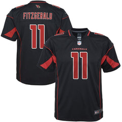 Larry Fitzgerald Arizona Cardinals Youth Color Rush Game Jersey - Black 2019