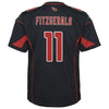 Image of Larry Fitzgerald Arizona Cardinals Youth Color Rush Game Jersey - Black 2019