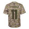 Image of Larry Fitzgerald Arizona Cardinals Youth Salute to Service Game Jersey - Camo 2019