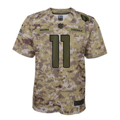 Larry Fitzgerald Arizona Cardinals Youth Salute to Service Game Jersey - Camo 2019