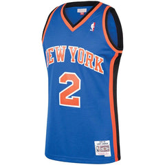 Larry Johnson New York Knicks Mitchell & Ness 1991-92 Hardwood Classics Swingman Jersey – Blue 2019