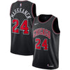 Image of Lauri Markkanen Chicago Bulls Replica Swingman Jersey - Statement Edition – Black 2019