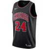 Image of Lauri Markkanen Chicago Bulls Replica Swingman Jersey - Statement Edition – Black 2019