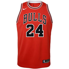 Lauri Markkanen Chicago Bulls Youth Swingman Jersey Red - Icon Edition 2019