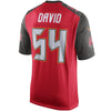 Image of Lavonte David Tampa Bay Buccaneers Game Jersey - Red 2019