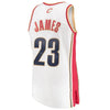 Image of LeBron James Cleveland Cavaliers Mitchell &amp; Ness Swingman Jersey – White 2019