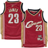 Image of LeBron James Cleveland Cavaliers Mitchell &amp; Ness Youth Hardwood Classics Swingman Jersey – Maroon 2019