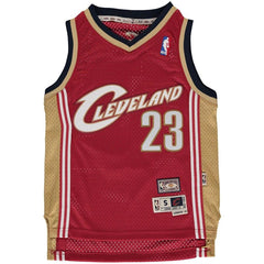 LeBron James Cleveland Cavaliers Mitchell & Ness Youth Hardwood Classics Swingman Jersey – Maroon 2019