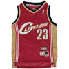 Image of LeBron James Cleveland Cavaliers Mitchell &amp; Ness Youth Hardwood Classics Swingman Jersey – Maroon 2019