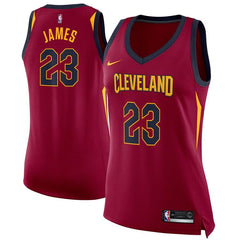 LeBron James Cleveland Cavaliers Women's Swingman Jersey Wine - Icon Edition 2019