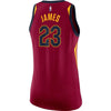 Image of LeBron James Cleveland Cavaliers Women's Swingman Jersey Wine - Icon Edition 2019