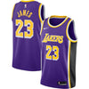 Image of LeBron James Los Angeles Lakers Replica Swingman Jersey - Statement Edition – Purple 2019