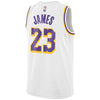 Image of LeBron James Los Angeles Lakers Swingman Jersey White – Association Edition 2019