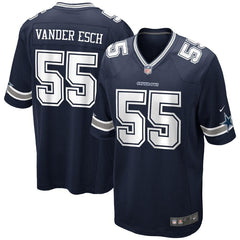 Leighton Vander Esch Dallas Cowboys Game Jersey – Navy 2019