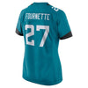 Image of Leonard Fournette Jacksonville Jaguars Women's New Game Jersey – Teal 2019