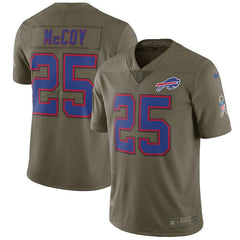 LeSean McCoy Buffalo Bills Salute To Service Limited Jersey - Olive 2019