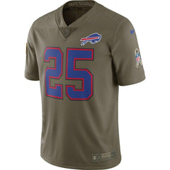 LeSean McCoy Buffalo Bills Salute To Service Limited Jersey - Olive 2019