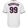Image of Logan Morrison Minnesota Twins Majestic Home Cool Base Player Jersey – White 2019