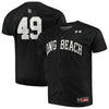 Image of Long Beach State 49ers Under Armour Replica Logo Baseball Jersey - Black 2019