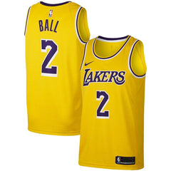 Lonzo Ball Los Angeles Lakers Replica Swingman Jersey - Icon Edition – Gold 2019