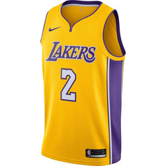 Lonzo Ball Los Angeles Lakers Swingman Jersey Yellow - Icon Edition 2019