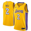 Image of Lonzo Ball Los Angeles Lakers Swingman Jersey Yellow - Icon Edition 2019