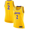 Image of Lonzo Ball Los Angeles Lakers Women's Swingman Jersey - Gold - Icon Edition 2019