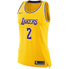 Lonzo Ball Los Angeles Lakers Women's Swingman Jersey - Gold - Icon Edition 2019